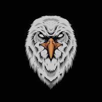 Angry Eagle Face Vector Artwork