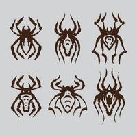 Dirty spider drawing vector