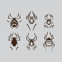 Dirty spider drawing vector