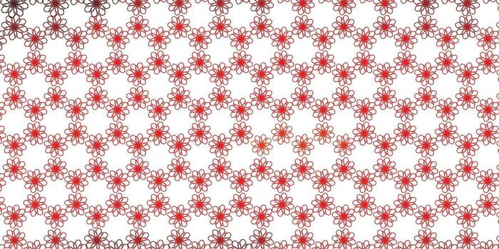 Light Red, Yellow vector background with bent lines.