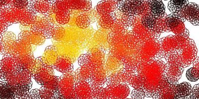 Light Red, Yellow vector background with random forms.