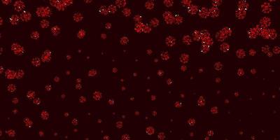 Light Red vector texture with bright snowflakes.