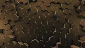 Abstract Yellow Background with Hexagons video