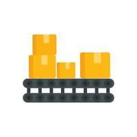 delivery service with boxes isolated icon vector