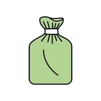 bolsa de plástico icono aislado vector