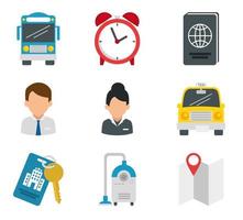 Isolated hotel icon set vector design