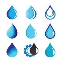 Water drop logo images vector