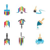 Paintbrush logo images illustration vector