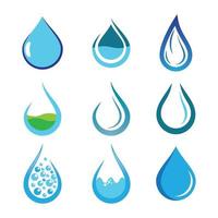 Water drop logo images vector