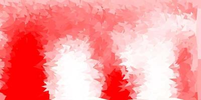 Light red vector abstract triangle background.