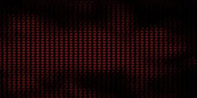 Dark Red vector texture with religion symbols.