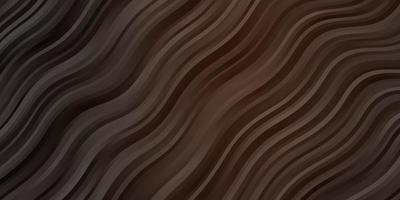 Dark Brown vector texture with curves.