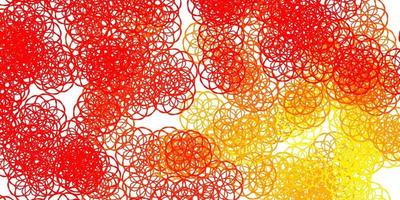 Light Red, Yellow vector pattern with abstract shapes.