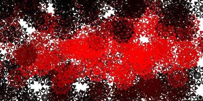 Light Red vector template with ice snowflakes.