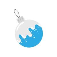 ball christmas decoration isolated icon vector