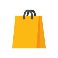 bag paper shopping isolated icon vector