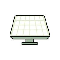 panel solar alternative isolated icon vector