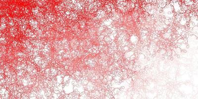 Light Red vector pattern with wry lines.