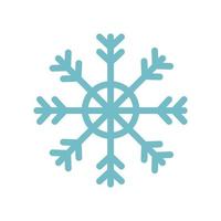 copo de nieve, decoración navideña, aislado, icono vector