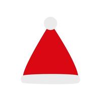 sombrero de navidad, accesorio, icono, aislado vector