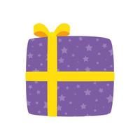 caja de regalo, navidad, aislado, icono vector