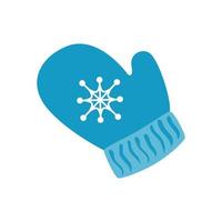 glove of christmas isolated icon vector