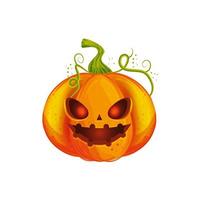 halloween pumpkin traditional isolated icon vector