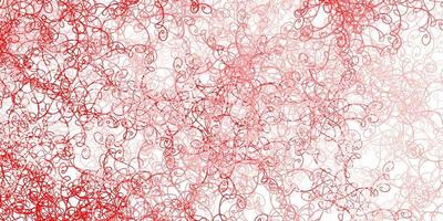 Light Red vector pattern with curves.