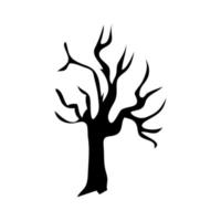 dry tree plant isolated icon vector