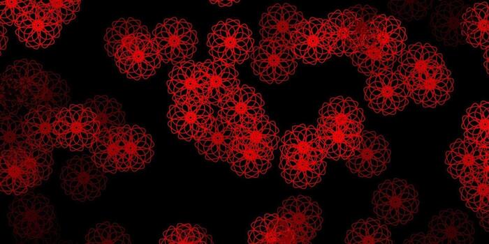 Dark Red, Yellow vector pattern with abstract shapes.