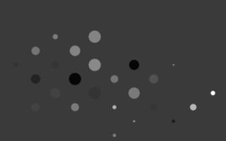 Fondo de vector gris plateado claro con burbujas.
