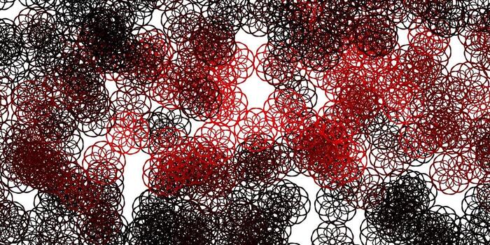 textura de vector rojo claro con formas de memphis.