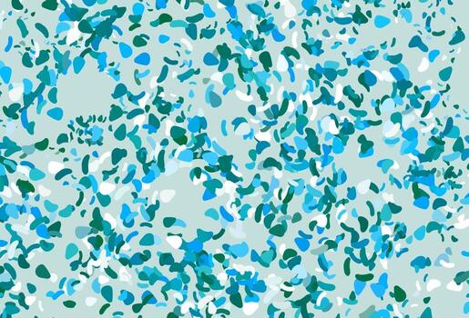 textura de vector azul claro, verde con formas aleatorias.