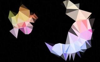 Light Multicolor, Rainbow vector low poly layout.