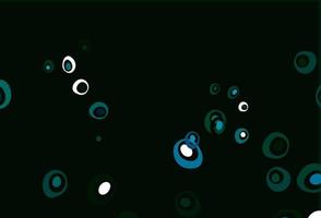 Light Blue, Green vector background with bubbles.