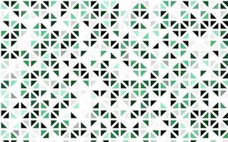 Light Green vector seamless template with crystals, triangles.