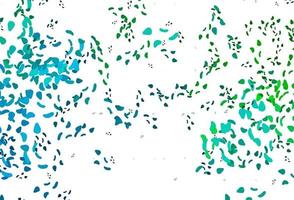 Light Blue, Green vector background with abstract forms.
