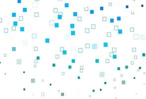 textura de vector azul claro, verde con estilo rectangular.