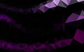 Light Purple vector shining triangular template.