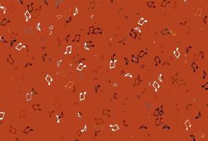 Light colorful vector background with music symbols.