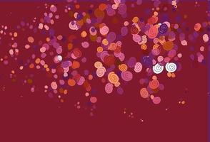 Light Red, Yellow vector background with abstract lines.