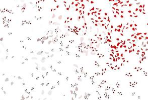 Light red vector template with memphis shapes.
