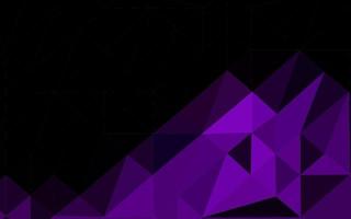 Dark Purple vector triangle mosaic texture.