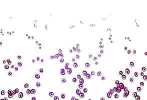 Light Purple vector cover with spots.