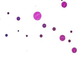 Light purple, pink vector cover with spots.