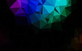 Dark Multicolor, Rainbow vector triangle mosaic texture.