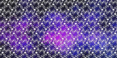 Light Purple, Pink vector pattern with curved lines.