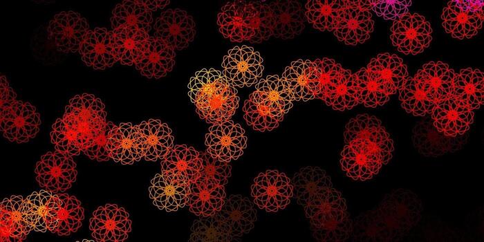 Dark Red vector template with abstract forms.