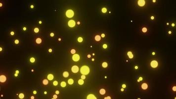 geanimeerde lichten 's nachts bokeh-effect video