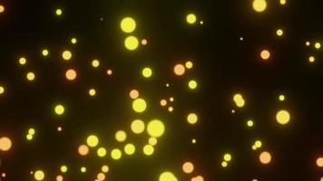 lumières animées la nuit effet bokeh video